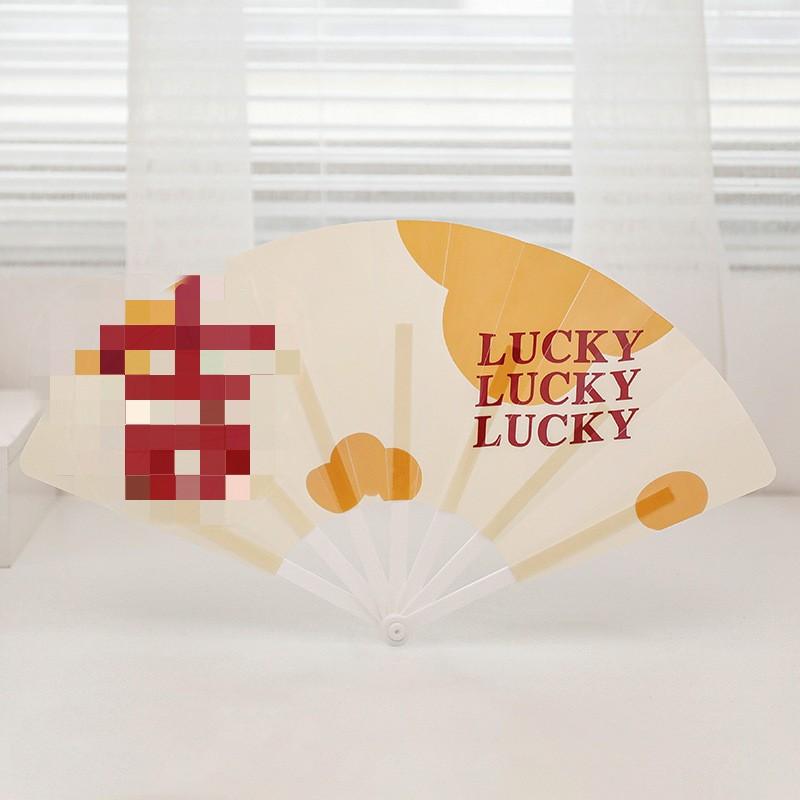 Letní duhový ventilátor skládací ventilátor Cool ventilátor Dětský taneční ventilátor 7palcový hadřík Starožitný plast Dekorace představení do školky