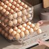 Transparent Double-Layer Egg Storage Box for Fridge and Kitchen