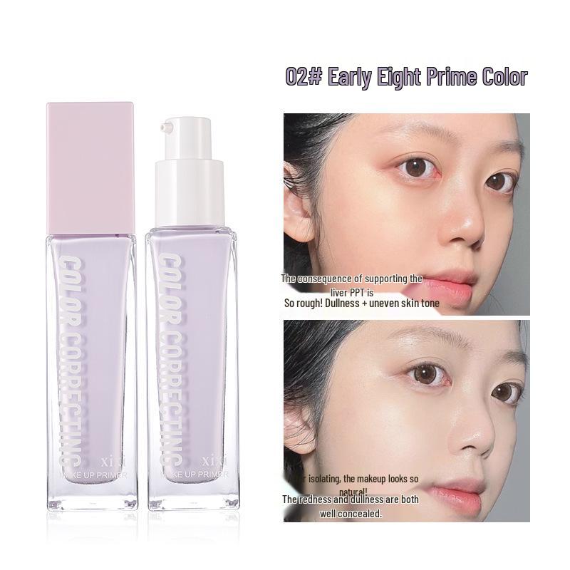 Прозрачная база под макияж Xixi: Увлажняющая, матирующая, выравнивающая тон кожи, сужающая поры основа под макияж