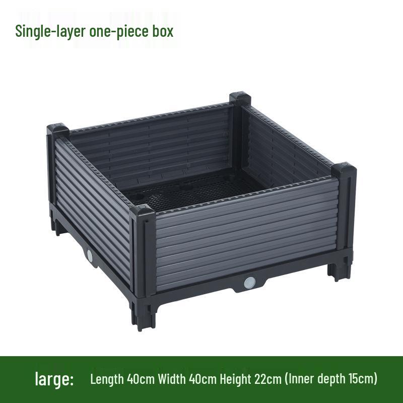 Extra-Large Plastic Balcony & Rooftop Planting Box for Vegetables & Flowers