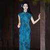 Temperament Republic of China Style Chinese Long Sleeveless Cheongsam Improved Young New Female Retro Slim Spring and Summer