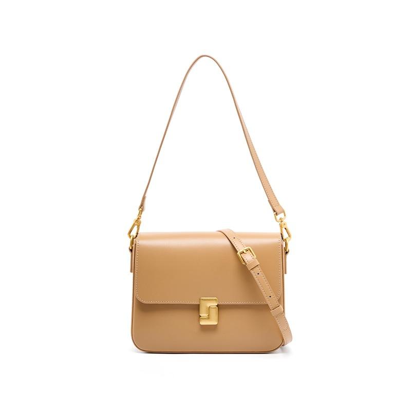 Leather Women's Bag Fashionable and Versatile Design Messenger Bag Women's Shoulder Underarm Bag