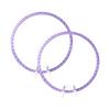 2Pcs Adjustable Spring Loaded Embroidery Frames Round Plastic Stitching Hoops for Needlework Stitching and Sewing Craft