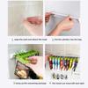 Wall-Mounted Spice Bag Storage Rack Punch-Free Seasoning Bag Organizer Holder Shelf Spice Sealing Clips Stand