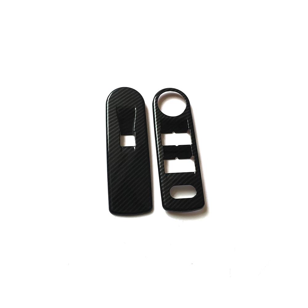 RHD LHD For Toyota Proace City VERSO  + Carbon Matte Chrome Car Door Armrest Window Trim Glass Lift Switch Cover Accessories