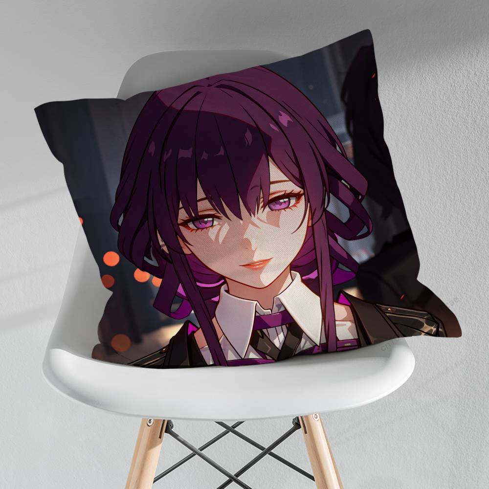 HHonkai Star Rail KKafka Verschiedene Größen Quadratische Kissenhülle Für Auto Zuhause Schlafzimmer Dekor Geburtstag Geschenk