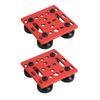 2 Pcs V Wheel Plate Gantry Rod Plate and 4 Solid POM Wheels for 2020 Aluminum Extrusion CNC 3D Printer