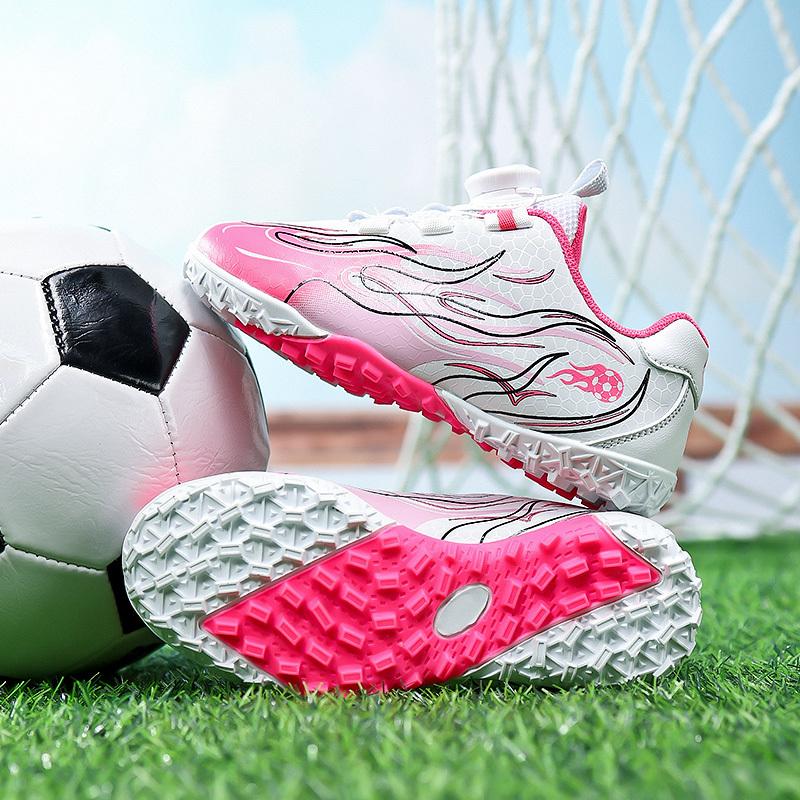 Barn Fotballstøvler Torv Barn Klosser Gresstrening Fotballsko Gutter Jenter Profesjonelle innendørs fotballsko Sklisikker utendørs Futsal Fotballsko