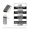Stainless Steel Fishing Line Clip Double Tube Clip
