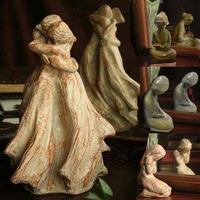 Sweet Hour Of Beautiful Hand Inspirational Sculpture Of Woman Praying Ornament