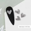 2pieces 3D Metal Zircon Nail Art Jewelry Japanese Nail Decorations Top Quality Zircon Crystal Manicure Zircon Diamond Charms