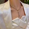 Zirconia Chain Necklace Vintage Jewelry for Women