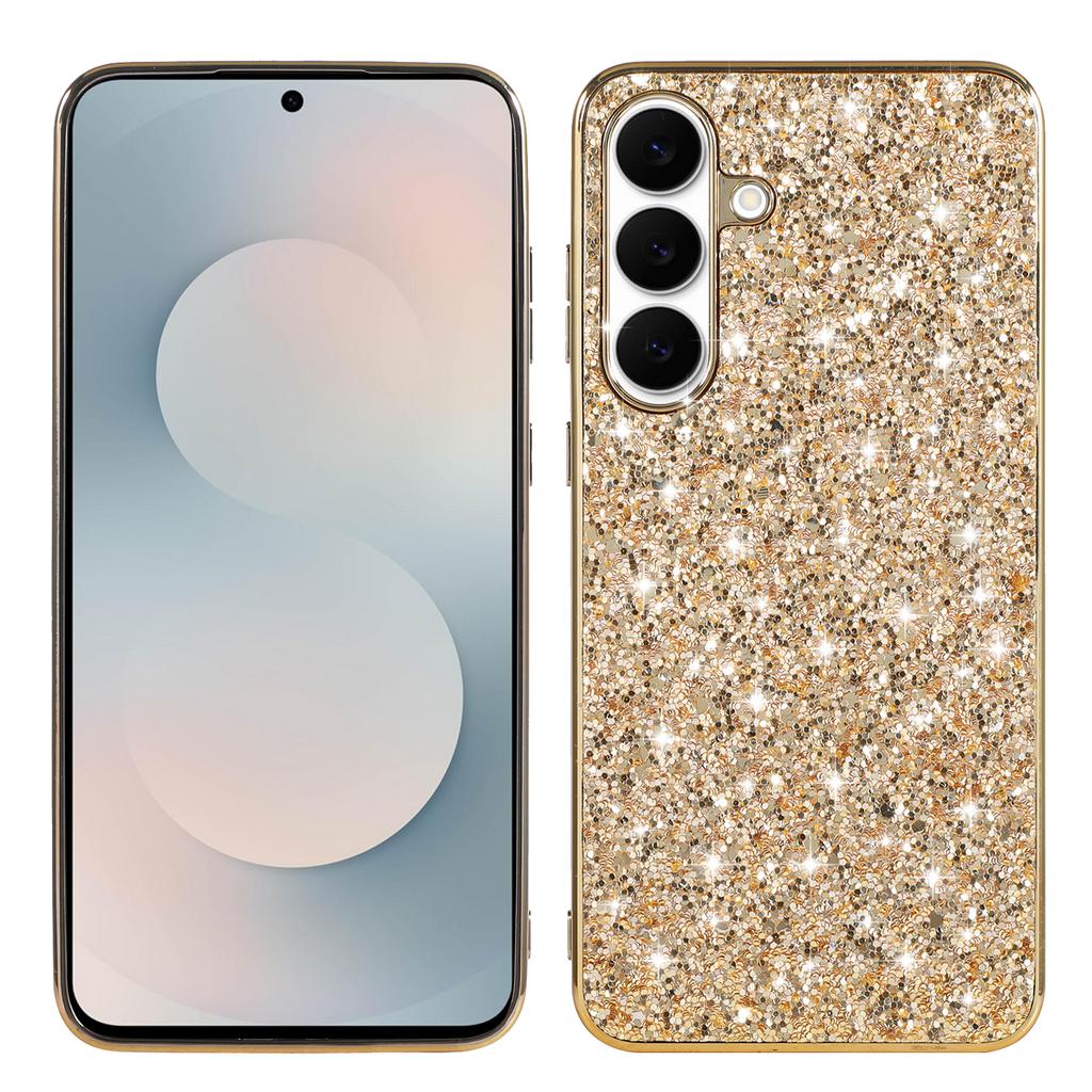 For Samsung Galaxy S26 Case Electroplating TPU + PC Sparkling Glitter Phone Back Cover