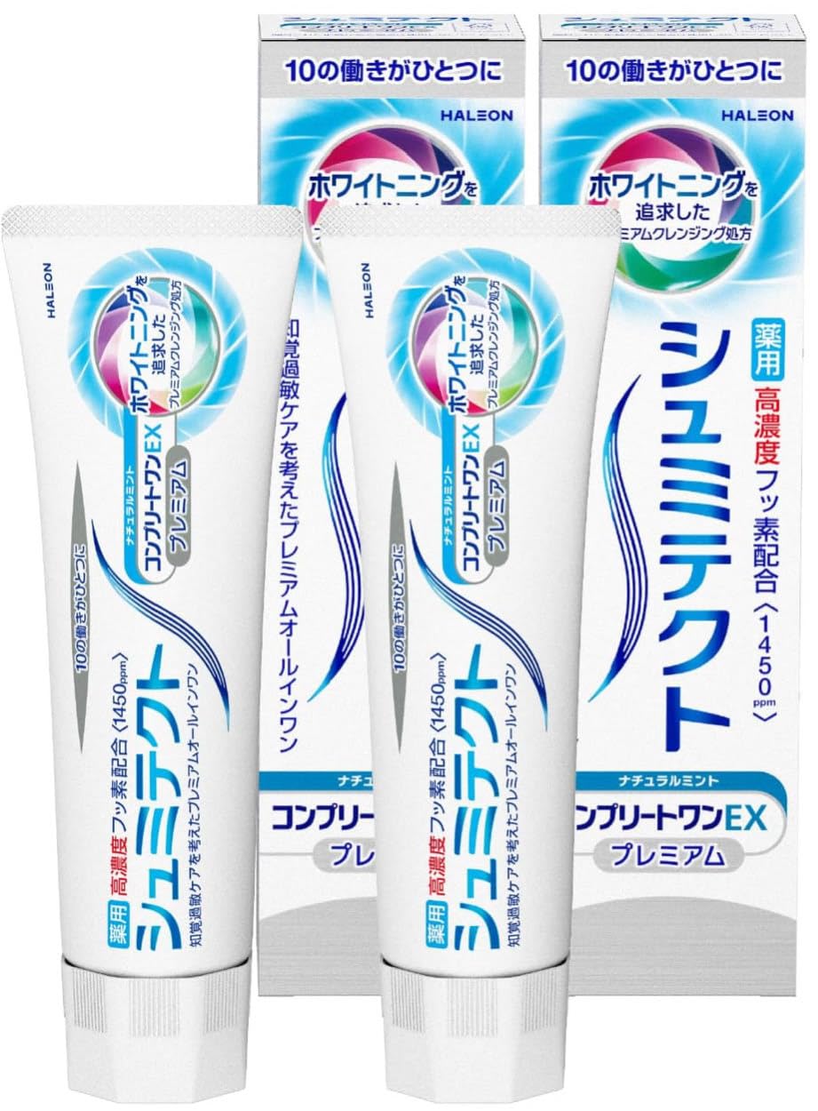 

[Amazon.co.jp exclusive] [Bulk purchase of 2] Shumitect Complete One EX Premium Natural Mint Sensitive Teeth Care 90g x 2