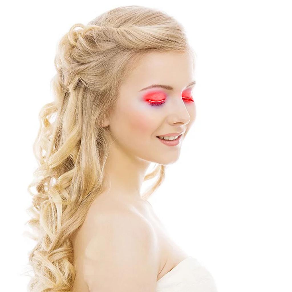 LED False Eyelashes Light Lightweight Stylish Reliable Luminous False Eyelashes Light for Party Bars Nightclubs