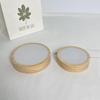 Round Wooden Led Night Light Base Display Stand For Plastics Glass Ball Decor