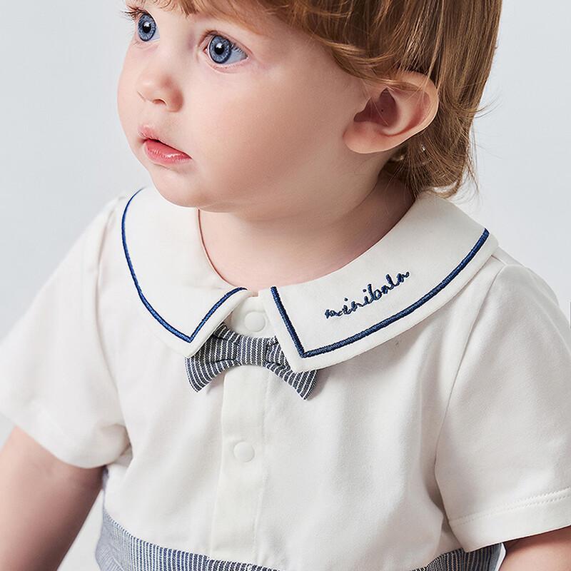 Minibala Baby Gentleman Style Summer Romper
