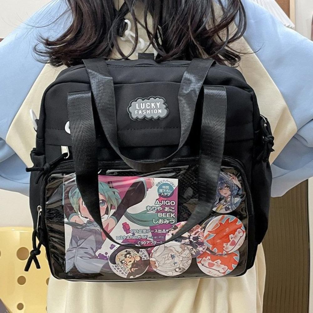 New trendy high-value shoulder messenger bag pain bag large-capacity handbag stationery store primary and secondary school students tutoring bag