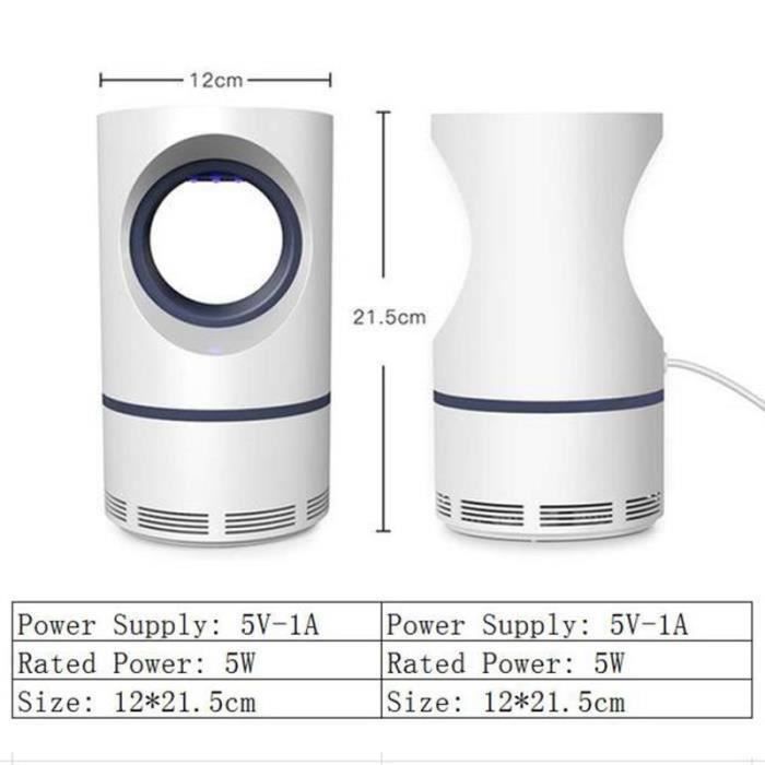 Lampe Anti Moustique - CHANGM - a757d2 - 5W - Silencieuse - Chargement USB