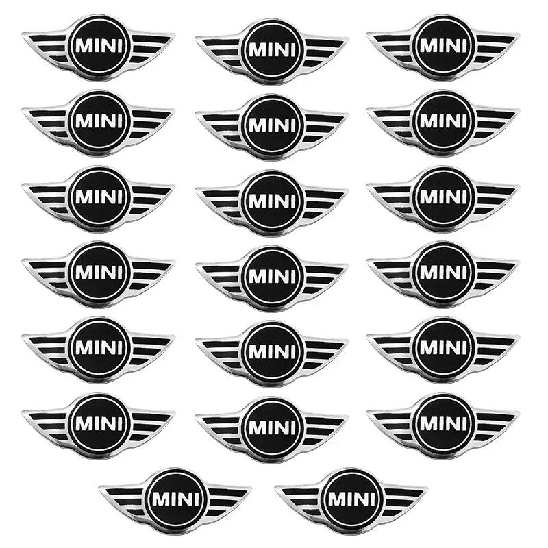 Emblema Metálico para Chave de Carro Remota Botão de Rádio Autocolante logo Para Mini Cooper One S JCW F54 F55 F56 F57 F60 R55 R56 R57 R60 R61