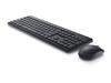 Dell keyboard and mouse km3322w - ensemble clavier et souris - sans fil - 2.4 ghz - azerty - français - noir