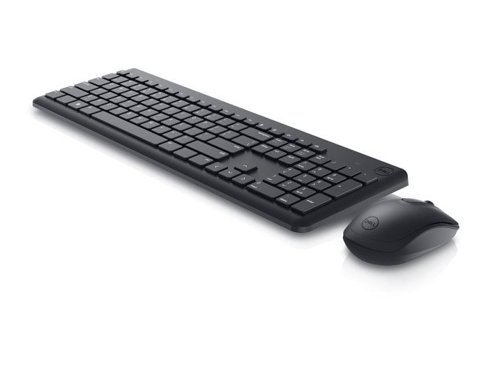 Dell keyboard and mouse km3322w - ensemble clavier et souris - sans fil - 2.4 ghz - azerty - français - noir