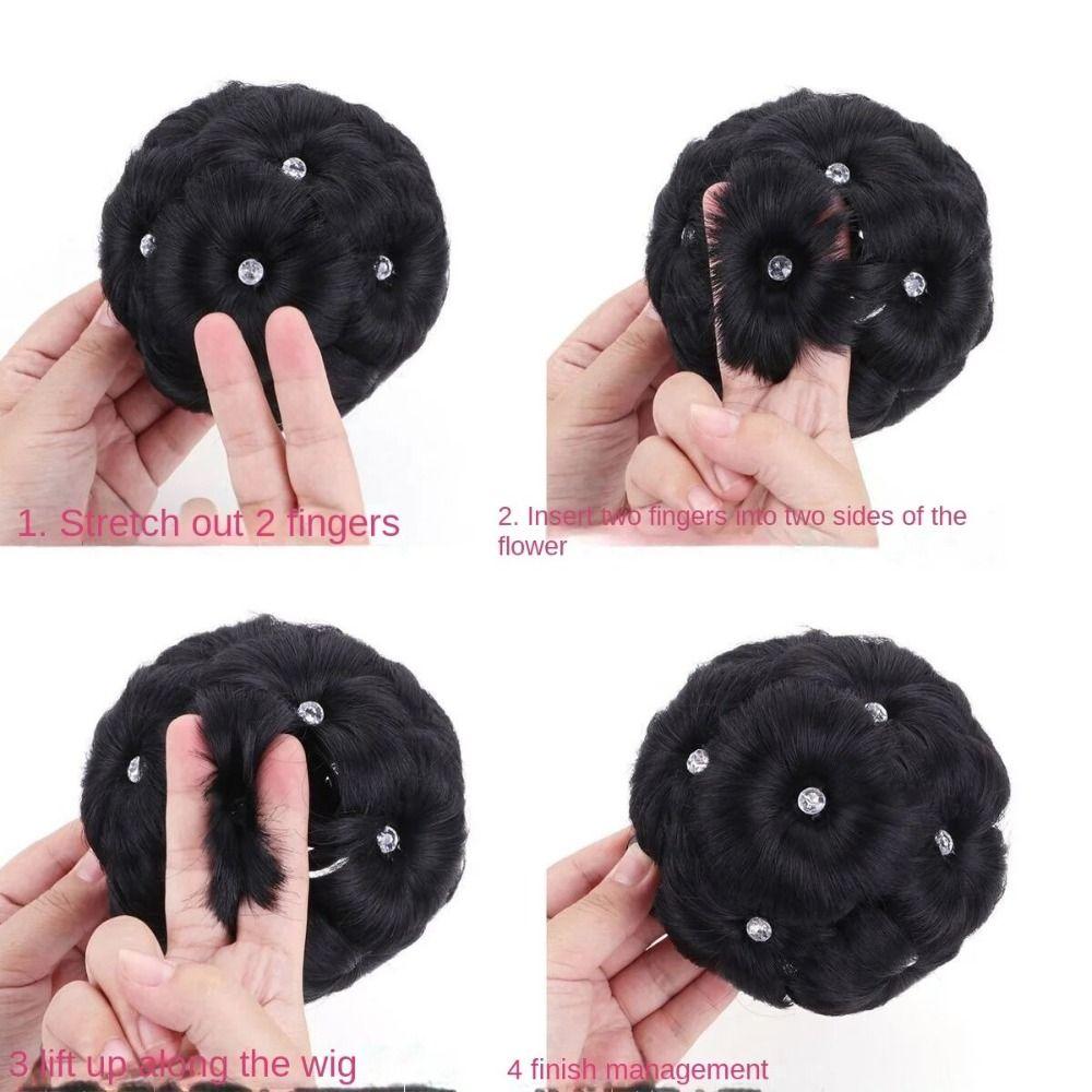 Elastic Hair Clips Wig Synthesis Hairpiece Claw Clip Fashion Hair Accessories