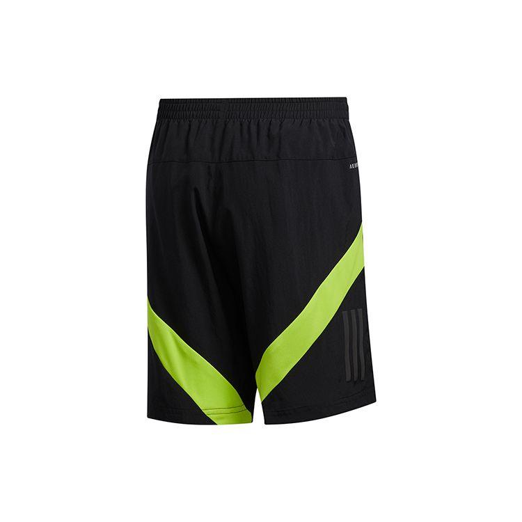 Adidas Own The Run Shorts Men Bottoms Black Green FL6956