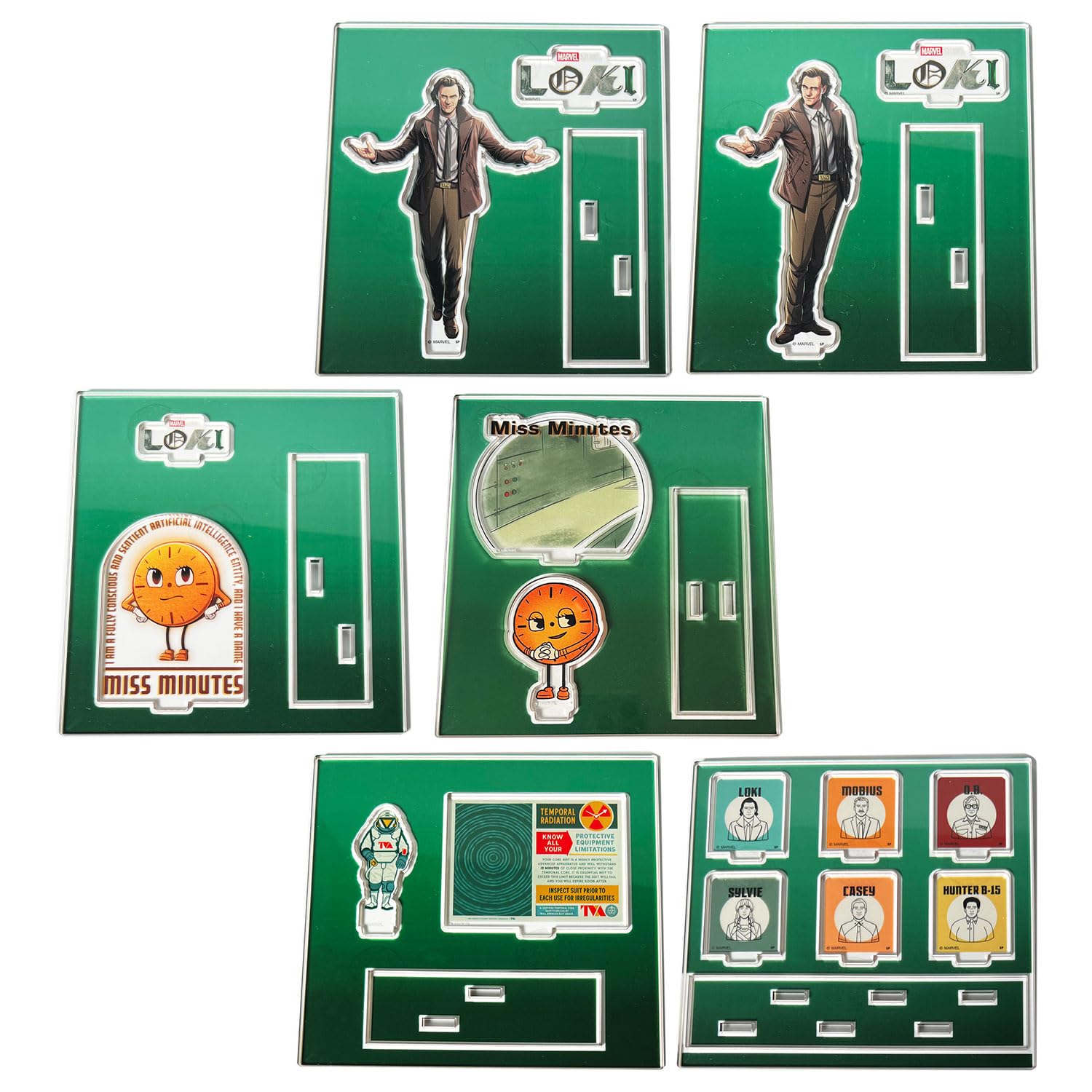 

[Маленькая планета] Marvel Слепой акриловый брелок Локи Зеленый Полный набор из 6