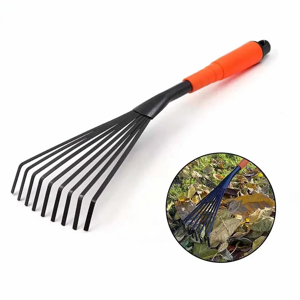 Garden Tasks Garden Rake Compact Garden Tool 9 Claw Design Comfort Grip Efficient Gardening Tool Rust Resistant