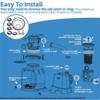Pool Sand Filter Pumps Gasket Repair Set With L Shape O-Rings And Air Release Valves For Leak Prevention And Sealing