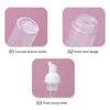 20pcs 50ml Foaming Pump Bottle Prevent Leakage Transparent Travel Foaming Dispenser Bottle