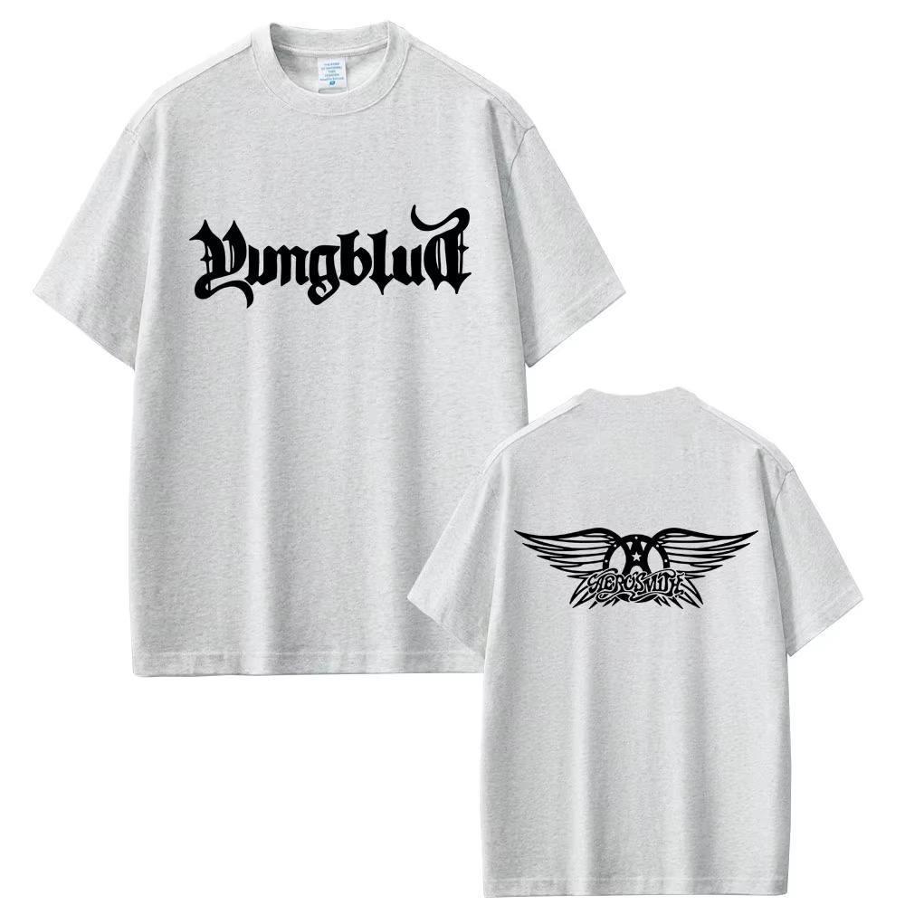 YUNGBLUD Graphic Print Tshirt Men Women Clothing Casual Cotton T Shirt Men Hip Hop Short Sleeve Top Fashion Vintage Streetwear