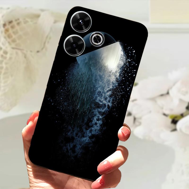 For Xiaomi Redmi 13 Case Fashion Painting Matte Cover Soft Silicone TPU Phone Case For Xiaomi Poco M6 4G Shockproof Shell Fundas