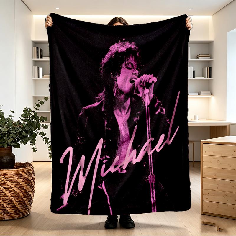 Coperta Stampata Michael Jackson - Morbida e Confortevole, per Camera da Letto, Viaggio, Divano, Decorazione Casa - Regalo di Compleanno Natale per Amico