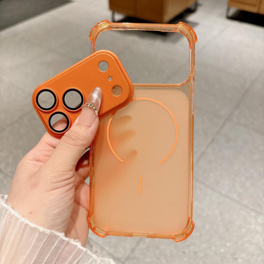 Four Corners Anti-drop Suitable for iPhone18promax Mobile Phone Case Lens Removable Apple 13 Color Transparent TPU Soft Case