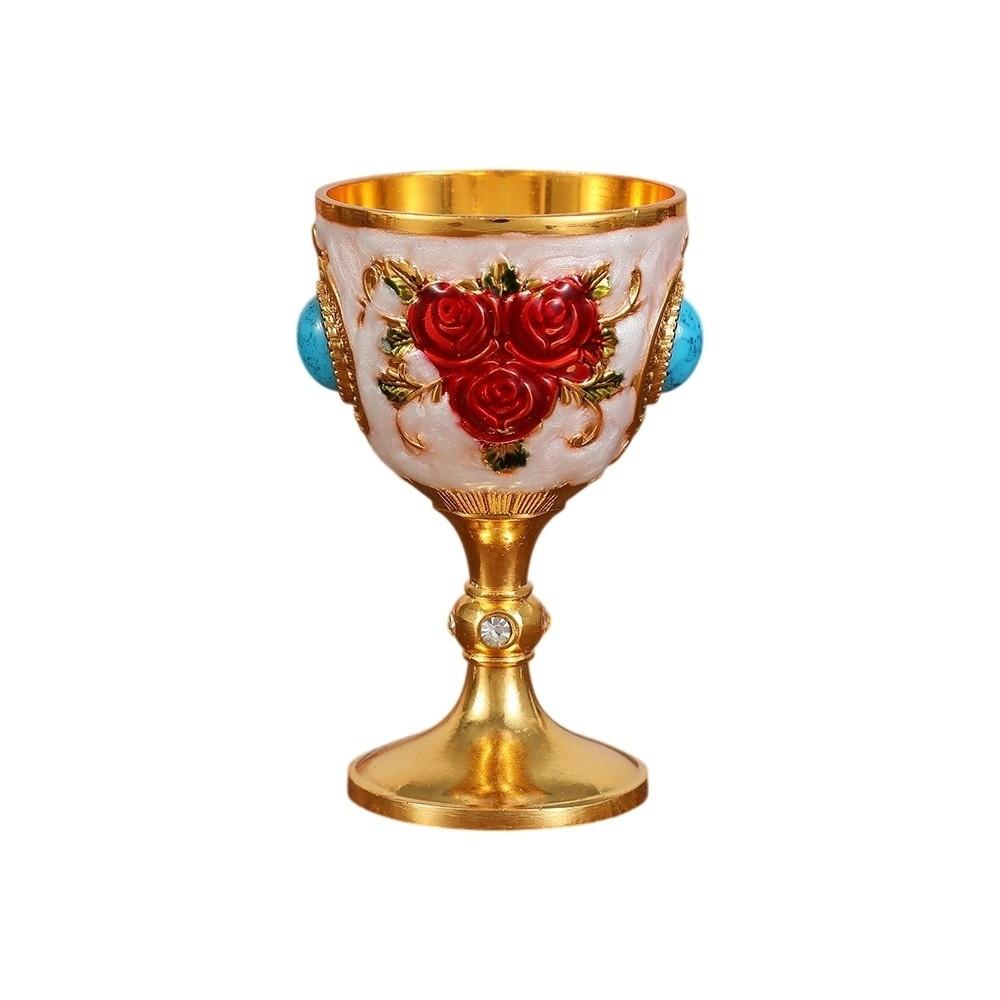 Zinc Zinc Zinc Alloy Synthetic Turquoise Wine Cup Rhinestone Vodka Champagne Liqueur Cup  Wedding