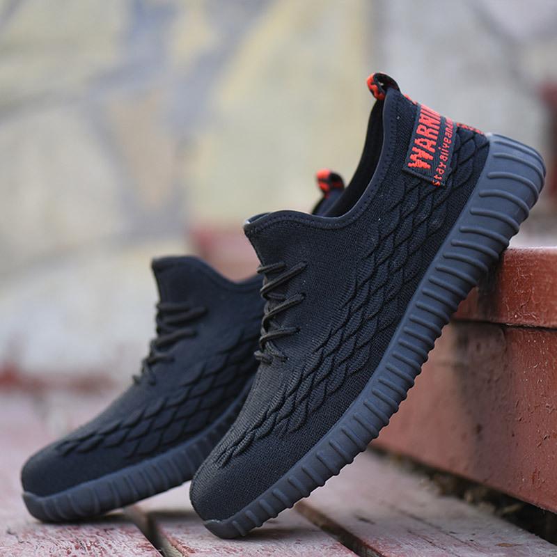 

Обувь Baotou Labor Insurance, мужская, летающая, вязаная, легкая, с мягкой подошвой, устойчивая к ударам и проколам 46 чёрный