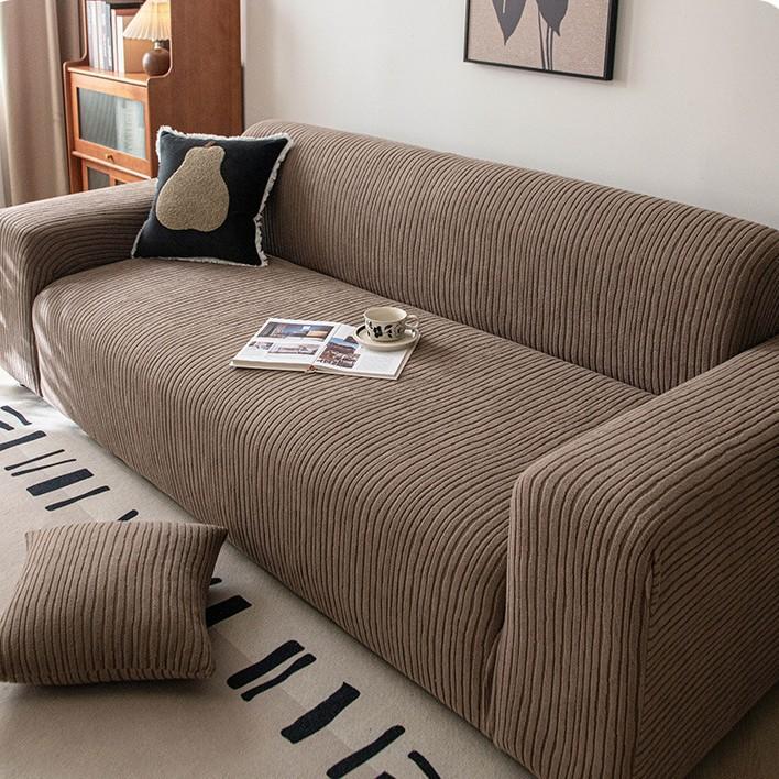 Simple Cream Style Sofa Cover New Four Season Universal Living Room Anti Cat Scratch Sofa Cover  All Inclusive Universal Cover