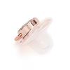 Rose Gold Alphabet Baby Pacifier with Dust Cover