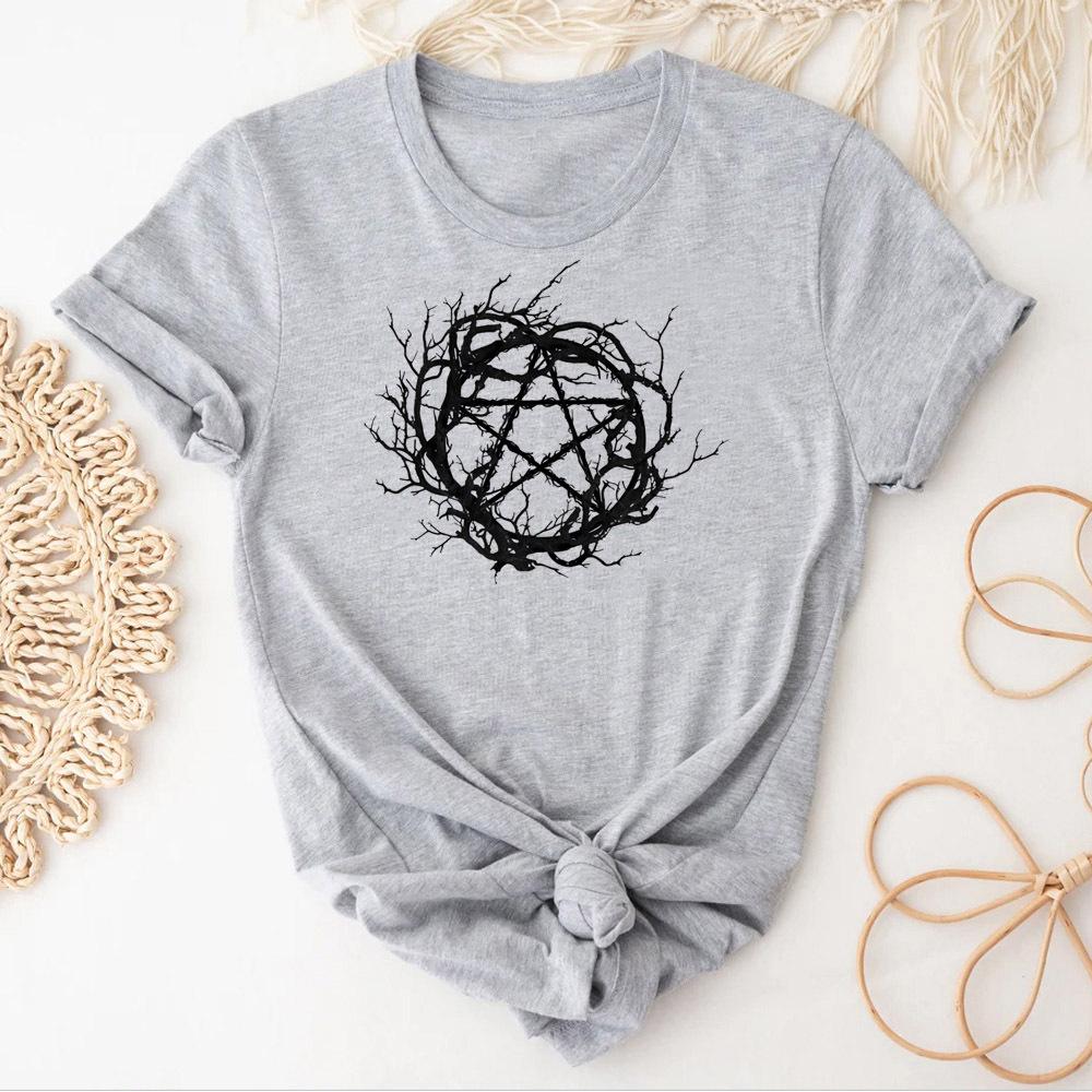 Witch top tees women Breathable Graphic 2000s Colorful hip hop Classic t-shirt Retro Gothic University Digital 2000s Pop Culture