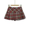 Plaid High-Waisted Pleated Skirt - 2026 Spring Arrival, Women's College Style