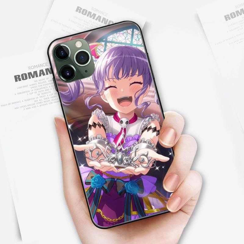 

Чехол для телефона с милой девушкой Bang Dream для IPhone 14 13 12 11 XS X 8 7 6 Plus Mini Pro Max SE 2022, мягкий черный чехол для телефона iPhone SE 2020-2022