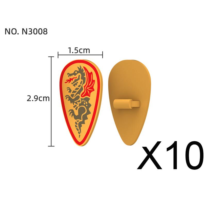 Medieval Knights Figures Accessories Building Blocks Officer Cloak Helmet Cape Armor Shield Black Eagle Red Lion Toys MOC Bricks