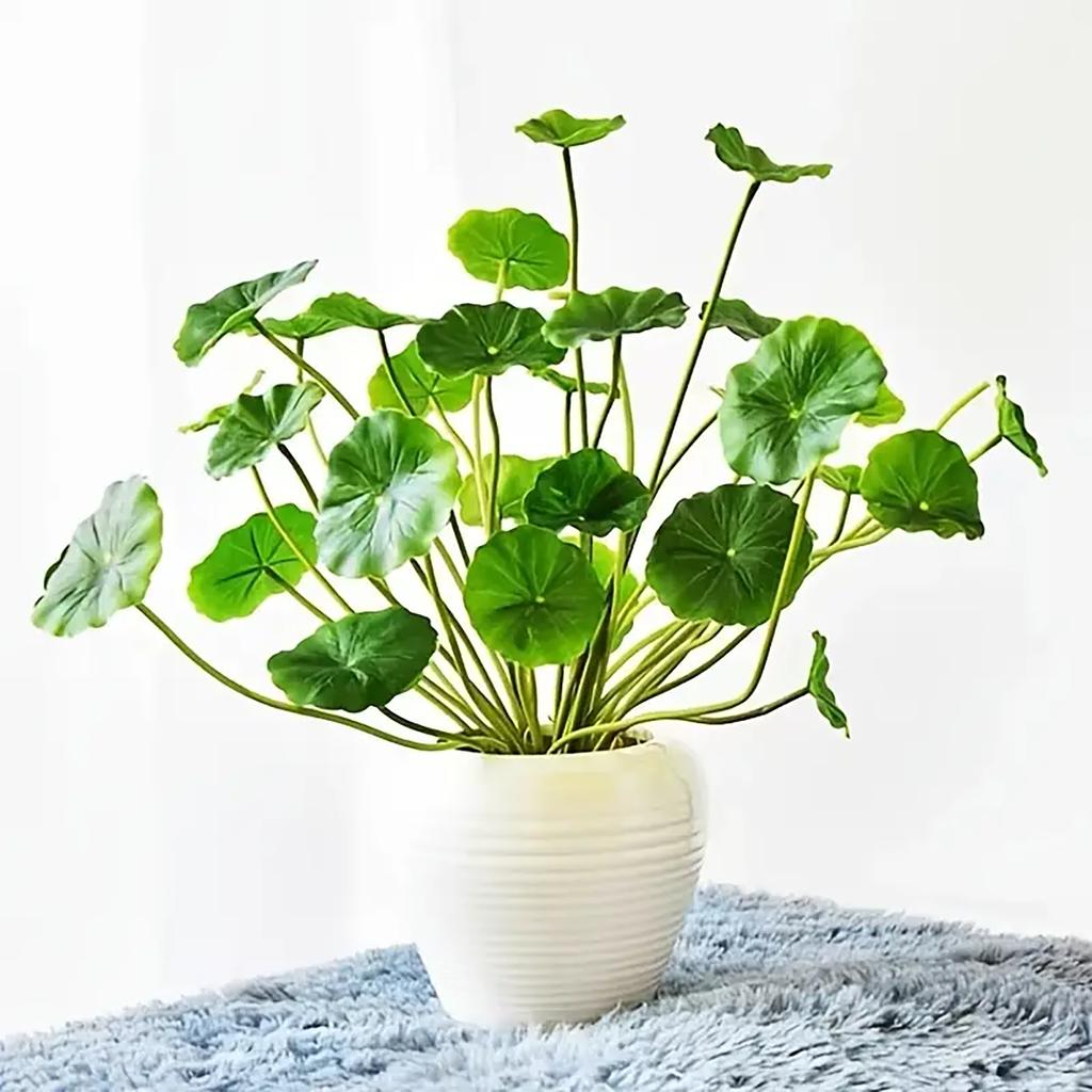 1Pc Artificial Lotus Leaves Artificial Plant Leaves Faux Plant Realistic Simulation Plant Lotus DIY Craft Home Table Living Ro