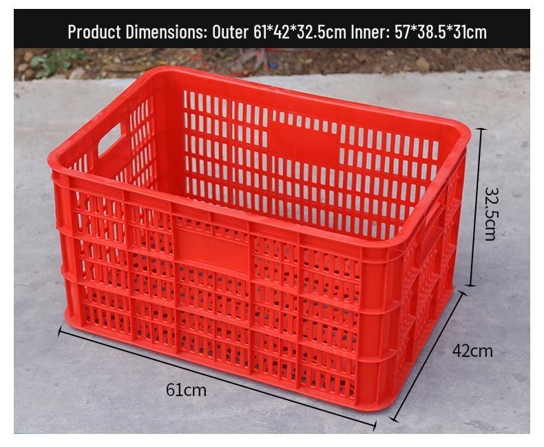 

Large Hollow Plastic Crate for Vegetables, Fruits, and Clothing Model 1 - 80 kg Framework, 3.2 kg