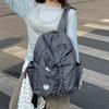 Schoolbag Korean plaid backpack women's 1011 new trendy large-capacity lightweight student schoolbag lazy versatile commuter backpack