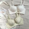 Small Breasts Show Big Underwear, Gather Without Steel Ring, Sweet and Sexy Cross with Lace Anti-sagging, Close Breasts, Adjust Bra