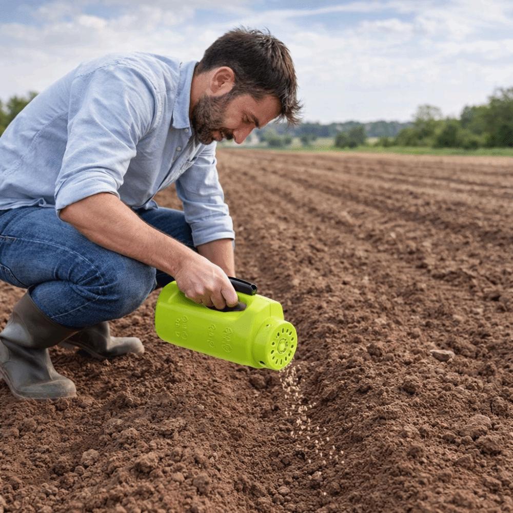 Portable Hand Spreader Large Capacity Fertilizer Spreaders Handheld Spreaders Lawn Care