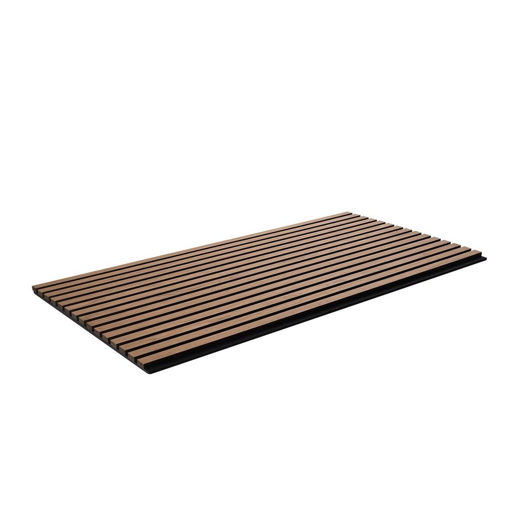 Wood Slat Acoustic Panels 23.6 X 47.2 Inch for Modern Wall Decor Walnut